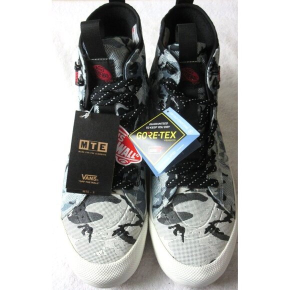 Vans Women's Sk8-Hi Gore-Tex MTE-3 Arctic Camo Cloud Waterproof Boots Sizes NEW - Picture 3 of 6